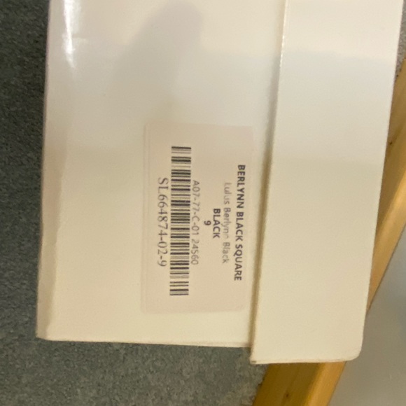 Lulus Berlynn Square Black Heel - Picture 4 of 6